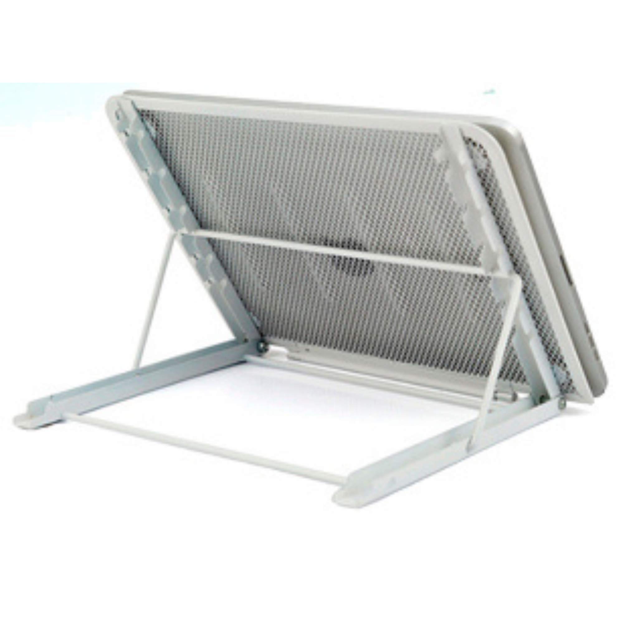ACKTECH Laptop Stand,Foldable Portable Ventilated Desktop Laptop Holder, laptop Cooling raiser compatible with laptop/Mac/Notebook/tablet, Universal Lightweight & Adjustable Ergonomic holder (Silver)