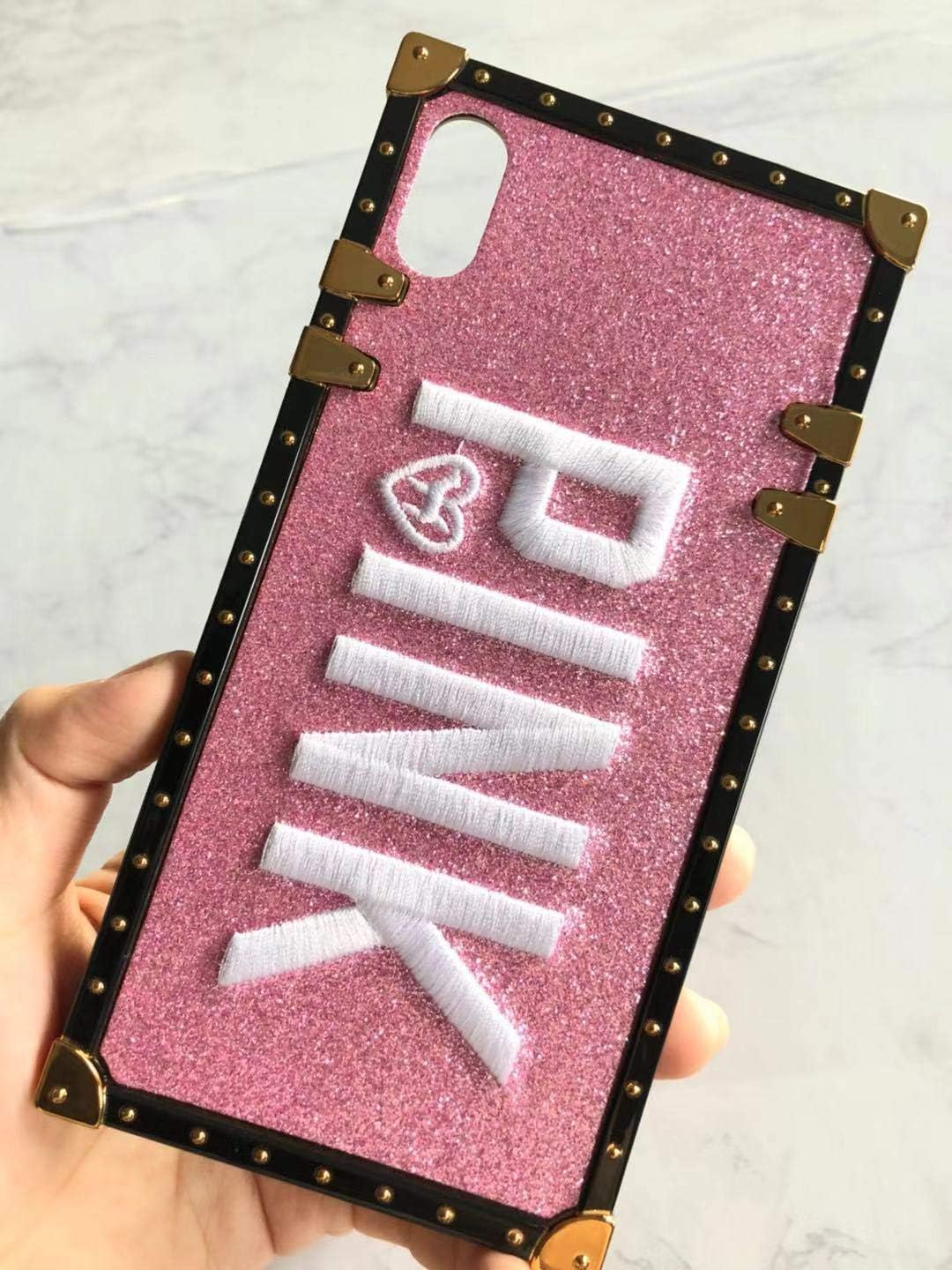 Phone Case iPhone Xs/iPhone X, Fashion Elegant Luxury Designer Classic Monogram Trunk Case Lanyard Soft Full Protection Shock Reduction Case Cover iPhone Xs/iPhone X