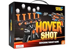 NINJA BLAST Hover Shot Shooting Toy for Kids - Ball Target Game for Nerf Guns - Cool Birthday Gifts Toys for Boys Age 6+ Year Old Boy Best Teenage Gift Idea - Gun, Targets & Darts - Powered by Plug or Batteries