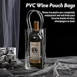 WAONIQ Ice Wine Bag, Portable Collapsible Clear