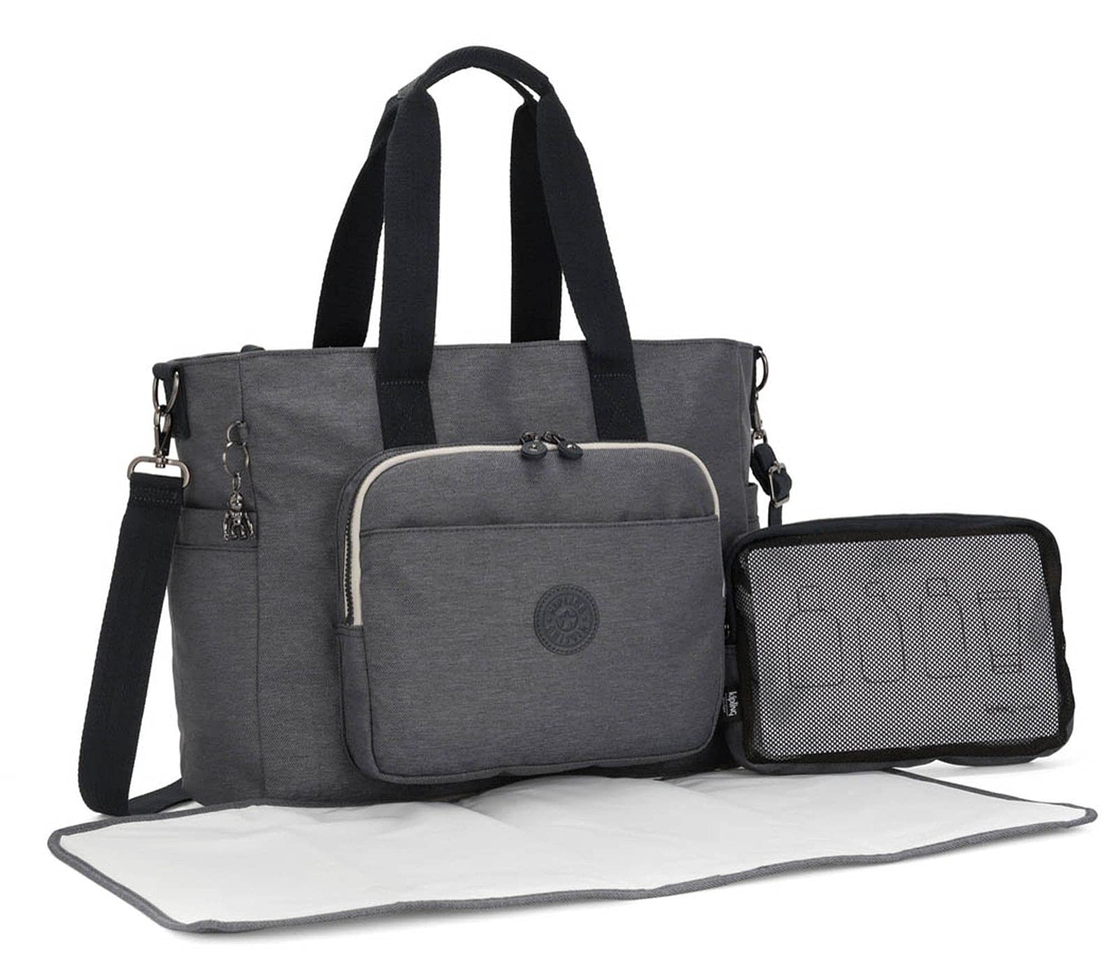 Kipling MIRI Messenger Bag, 45 cm, 1 liters, Black (Charcoal)