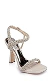 Badgley Mischka Women's Fennel Heeled Sandal, Soft