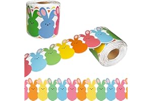 69Feet Easter Bunny Border Trim Iridescent Bunny Die-Cut Border for Easter Holiday Classroom Chalkboard Decoration