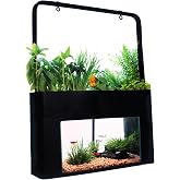 AquaSprouts Aquaponics Garden, Self-Sustaining Desktop Aquarium Hydroponics Ecosystem Kit, fits Standard 10 Gallon Aquariums