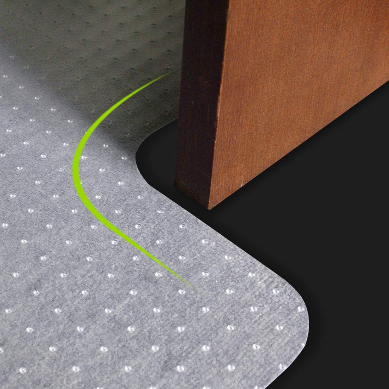 Super Deal Upgraded 48" X 36"/ 60'' X 48'' - 1/8" Heavy Duty Carpet Chair Mat w/Lip, Transparent Chair mat for Office Chair Rug Carpet Floor Computer Desk Low and Medium Pile Carpets (#2) (4836'') : Office Products