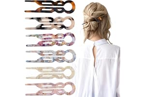 LYCRAFTS 6 PCS Prestige French Hair Pins Lialys Hair Pin Elegant Hair Clips Hair Accessories for Women