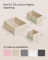 SONGMICS Drawer Organisers Set of 12 Foldable Fabric Storage Boxes view 4
