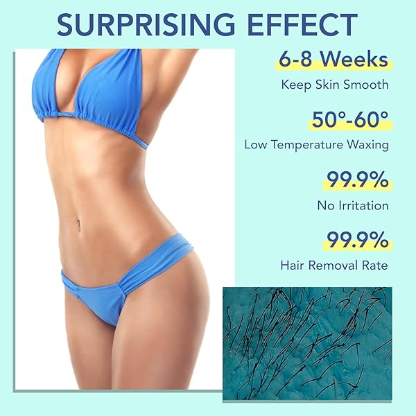 HARD WAX BEADS FOR HAIR REMOVAL – 1.65LB/750G XL REFILL – PAINLESS LOW-MELT FORMULA FOR FULL BODY BRAZILIAN BIKINI FACE LEGS UNDERARM – FOR COARSE & FINE HAIR (GREEN-750G)