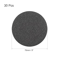 uxcell 3 Inch Wet Dry Sanding Discs 80 Grit Hook