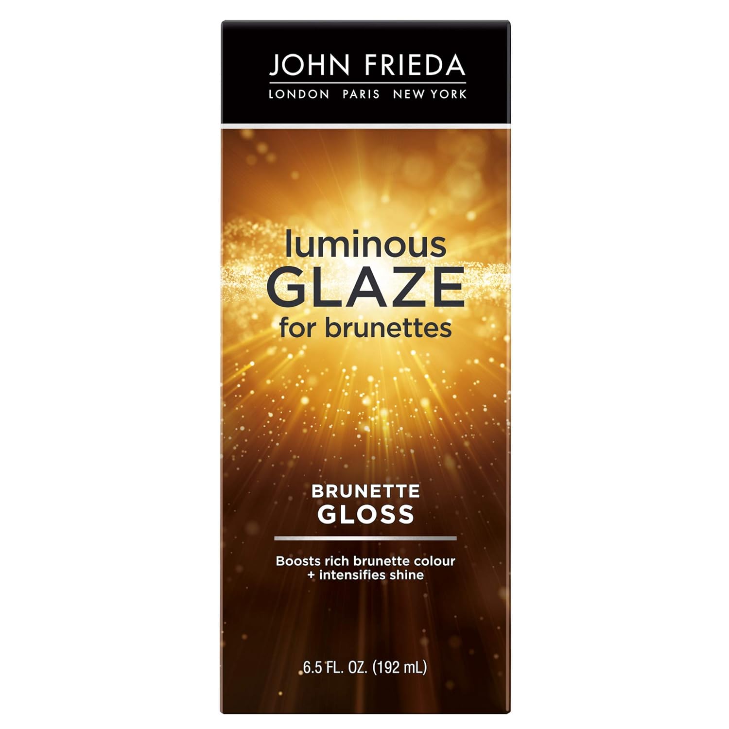 John Frieda Brilliant Brunette Luminous Glaze, 6.5 Ounce Colour Enhancing Glaze, Designed to Fill Damaged Areas for Smooth, Glossy Brown Color (15100) : Hair Coloring Products : Beauty