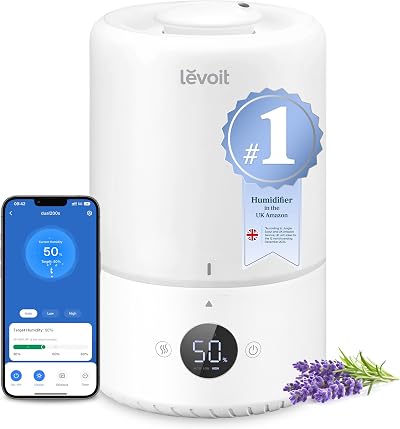 Levoit Smart Humidifier 3L Top Fill WiFi Alexa Auto Mode Quiet White
