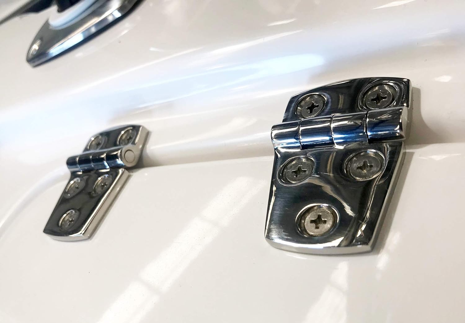 MX 2 Pcs Marine Grade Stainless Steel Shortside Offset Hinges 1-1/2" x 2-1/4", Silver-0606a - Image 5