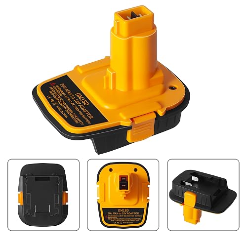 Milwaukee 18V To Dewalt 18V/20V Battery Adapter – USB Port, Lithium-Ion, Model MIL18DL