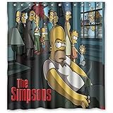 Amazon Com Yilooom Simpsons Corn Cob Polyester Shower Liner 72 X