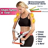 Qingre Arm Workout Machine,Arm Upper Exerciser Force Fitness Equipment with System 3 Resistance Training Bands for Women