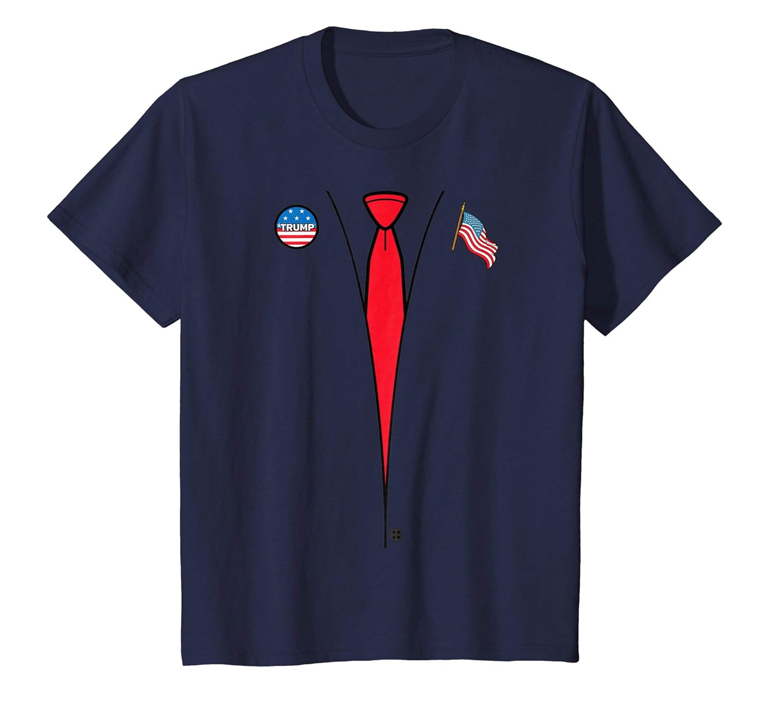 President Trump Halloween Costume T-shirt Suit and Tie