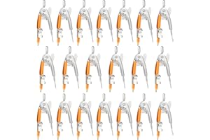 MOTOTO 20 Pieces Compass for Geometry Metal Compass Tool Math Compass Bulk Drawing Compass Silver Geometry Compass with Pencil for Student School Classroom Office Woodworking Art Drawing