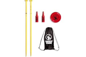 GoSports Tipsy Toss Game Set - Flying Disc Bottle Drop Yard Game - Choose Pro or Standard