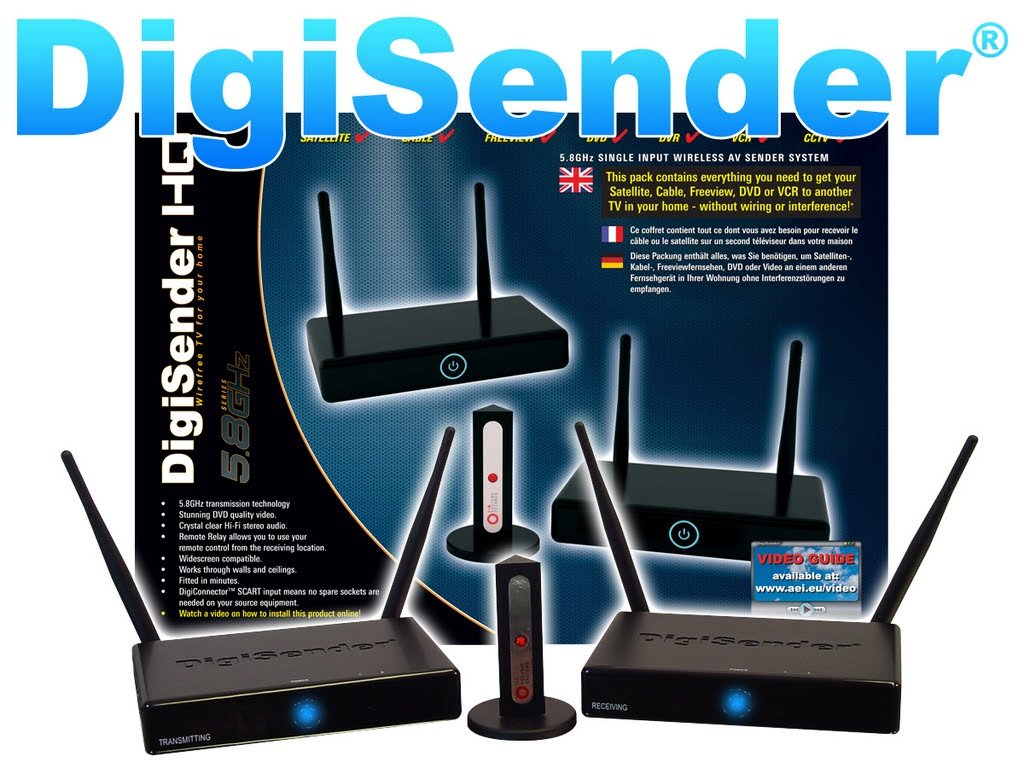 DigiSender DG158 Single Input AV Sender: Amazon.co.uk: Electronics