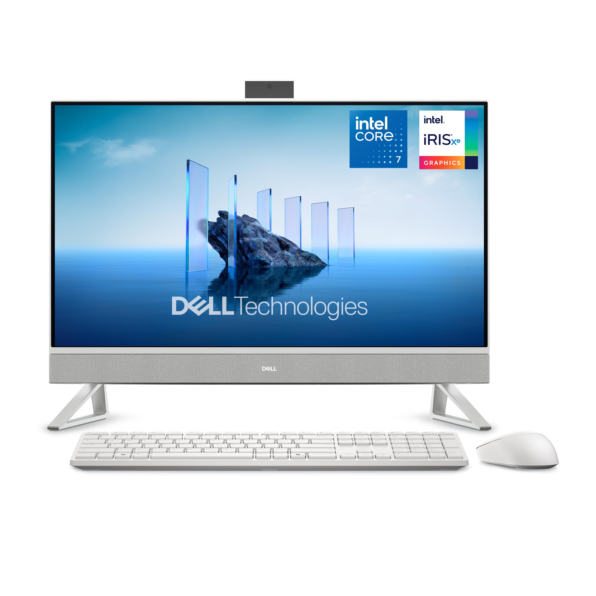 Dell 27 All-in-One Desktop EC27250 – 27" FHD Display, Intel Core 7 Series 1 Prozessor, Intel Grafik, 16 GB RAM, 1 TB SSD, Windows 11 Home, QWERTZ Dell Pro Wireless Tastatur & Maus – Silber