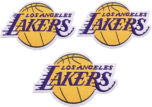 3個nbaチームロゴパッチ Lakers 縫う アイロンバスケットボールロゴパッチ ワッペン アップリケ 通販 Amazon