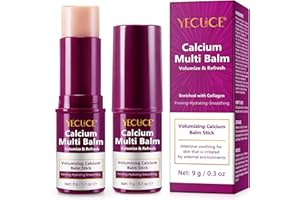 GENERIC 2PCS Cemenrete Calcium Multi Balm, Calcium Multi Balm Anti-Aging Face Cream, Collagen Moisturing Stick, Collagen Face Eye treatment Balm, Suitable for Face, Eyes & Neck