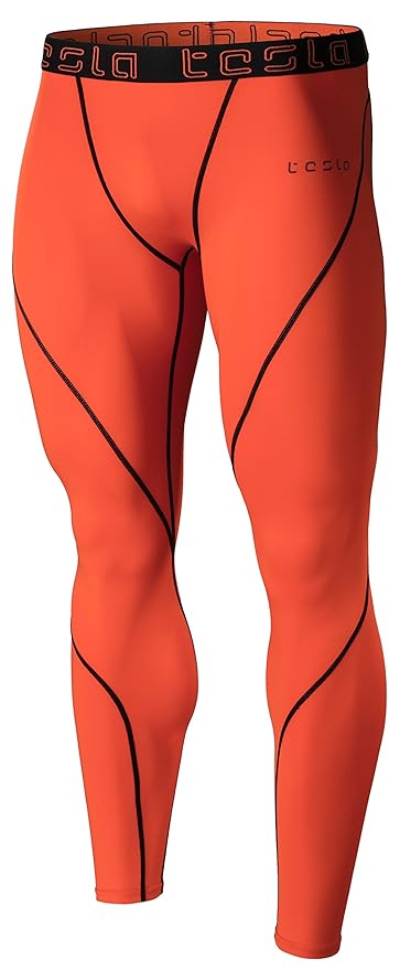 tesla men's compression pants