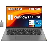 Lenovo IdeaPad 14" Full HD Business Laptop, Intel i5-1155G7, 16GB RAM,1TB PCIe SSD, Intel Iris Xe Graphics, WiFi 6, 720P HD W