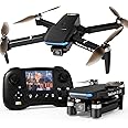 TD31LCD Drone with Camera LCD Screen Digital Image FPV Transmission Remote Control Brushless Motor Drones for Adults Headless Mode 3D Flip RC Quadcopters for Beginners