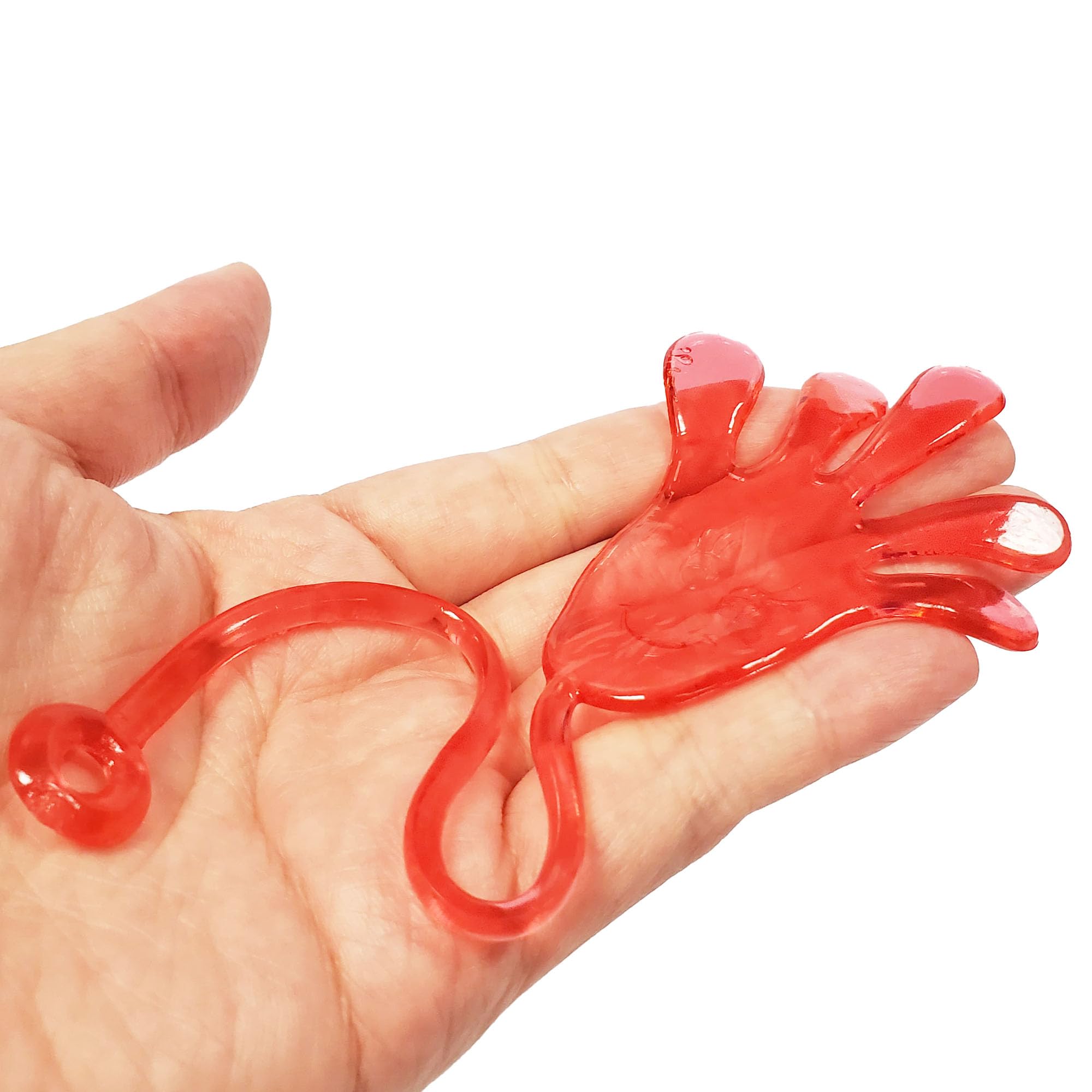 40 Pack Vibrant Sticky Hand Toys - Stretchy Party Favors for Birthdays, Classroom Prizes, Christmas Stocking Stuffers, Halloween Goodie Bags & Sensory Play (Assorted Colors)