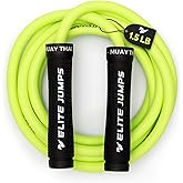 Muay Thai 3.0 Weighted Jump Rope for Men & Women - Professionally Designed for High-Intensity Training | Muay Thai, MMA & Fitness Jump Rope - Full Body Workout Weighted Rope