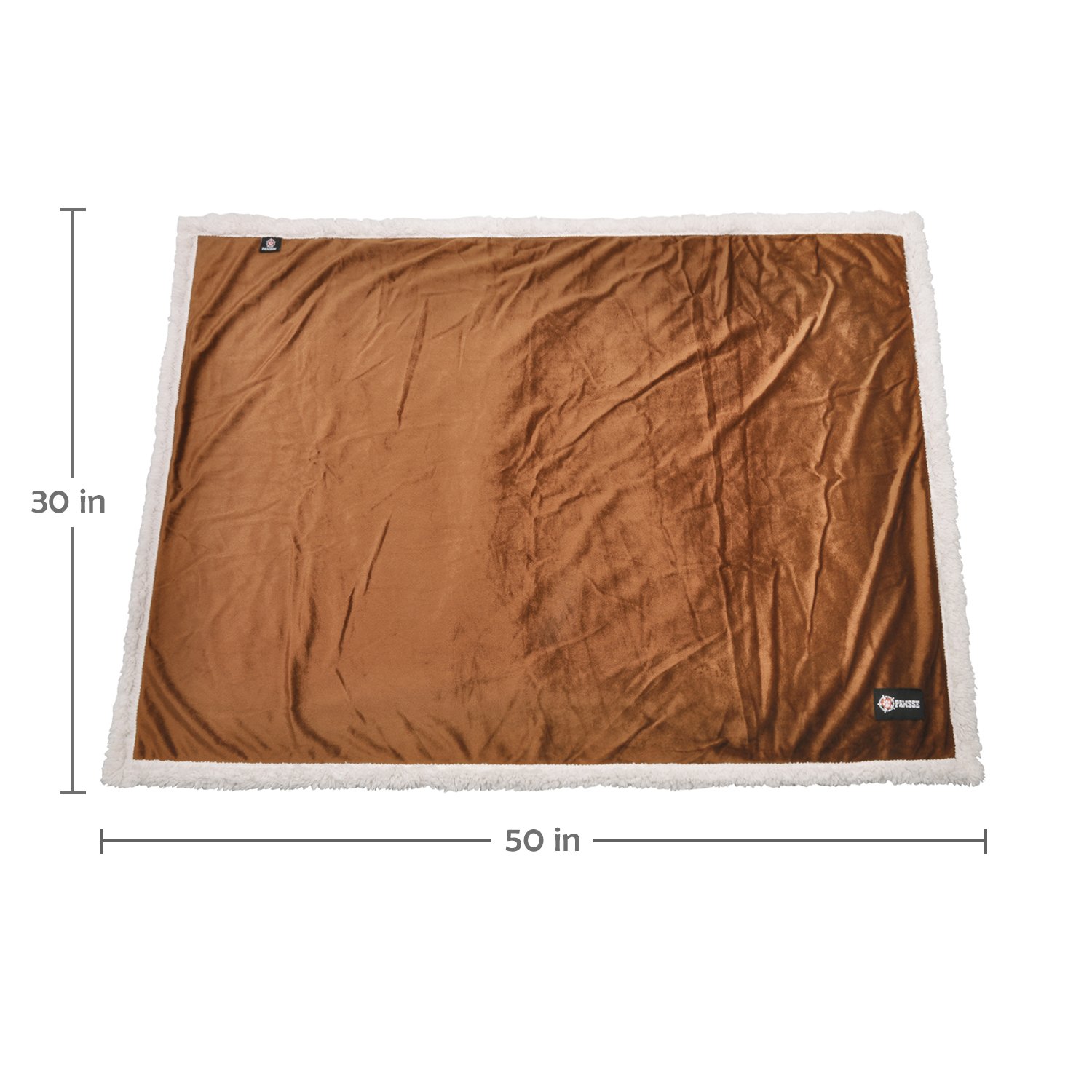 Puppy Blanket,Super Soft Sherpa Dog Blankets and Throws Cat Fleece Sleeping Mat for Pet Small Animals 45x30 Brown