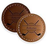 EdenBEbows Premium Custom Golf Wedding Gift | Laser Engraved Magnetic Vegan Leather Golf Ball Marker | Golfers Mother's Day | Small USA Business | Golf Marker for Events Tournaments