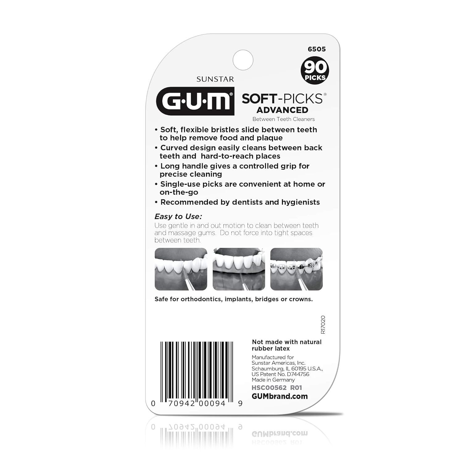 GUM Soft-Picks Advanced Dental Picks, 90 Count: Industrial & Scientific