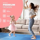 kidoola Foam Baby Play Mat 29x29cm 9pc 7mm Interlocking Blue EVA view 3