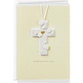 Hallmark Signature Baptism Card (Cross, Flowers, Surrounded by Love)