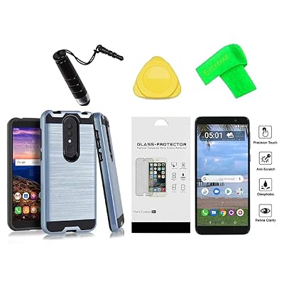 Slim Metallic Hybrid Case with Tempered Glass for Ghana Ubuy