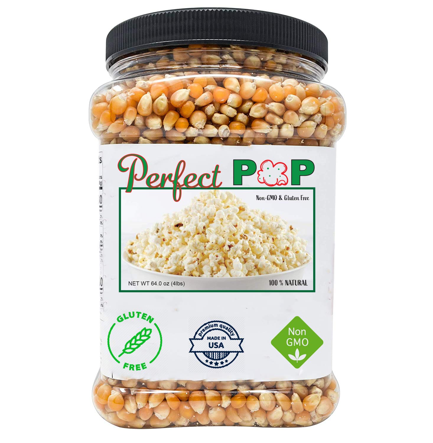 Photo 1 of Concession Essentials Premium Gourmet Yellow Popcorn Kernels - 4lbs