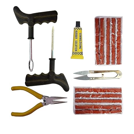 amiciAuto  Tubeless Tyre Puncture Repair Kit