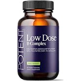 Potent Nutri Low Dose B-Complex - 60 Capsules - Full Spectrum Daily Support - Well Tolerated, Easy to Swallow - Daily Energy &amp; Wellness Support*