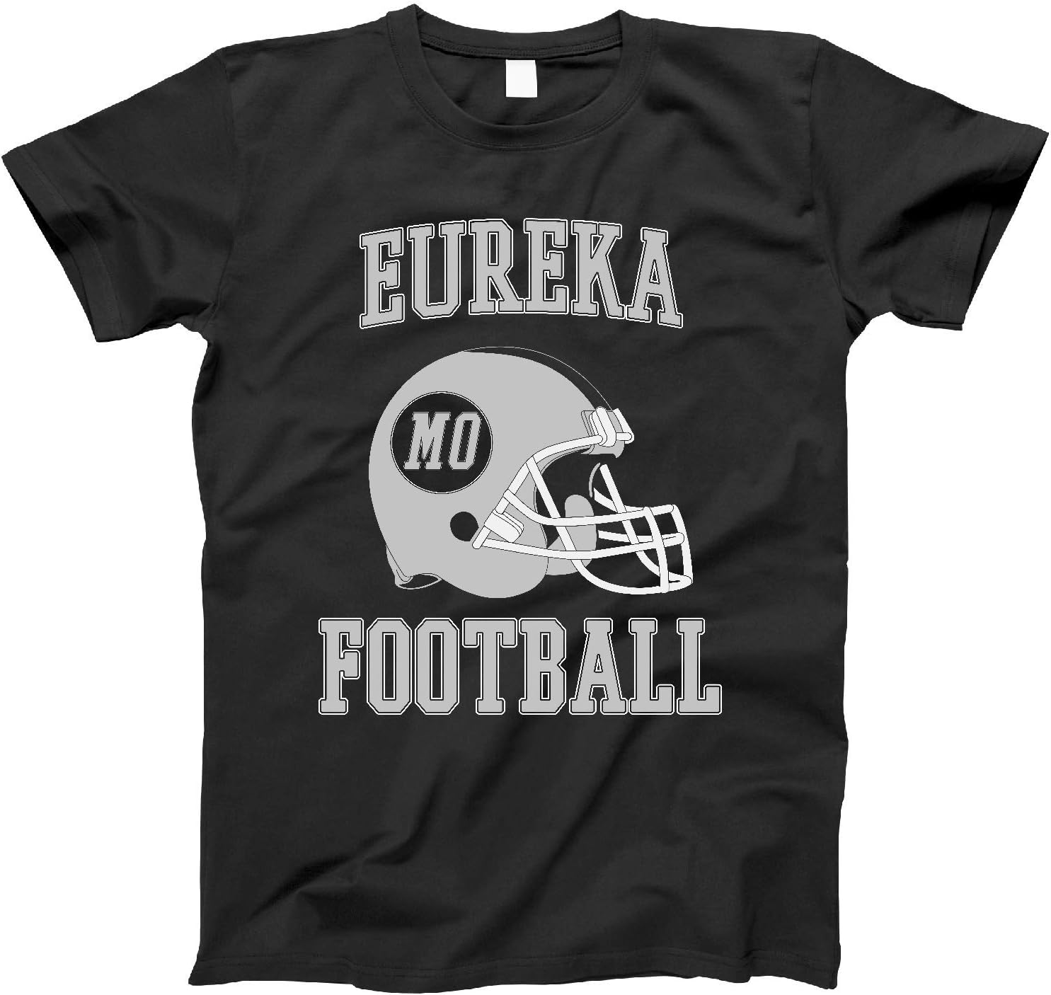 4INK Vintage Football City Eureka Shirt for State Missouri with MO on Retro Helmet Style