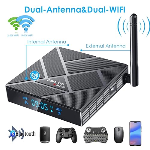 Android TV Box pendoo Upgraded X12 PRO Android Box 4GB RAM