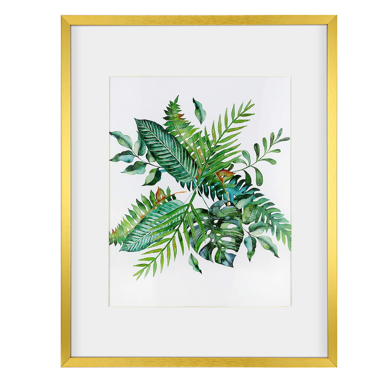 Buy ONE WALL 11x14 Inch Metal Picture Frame, Aluminum Gold Photo Frame