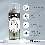 Jenolite Directorust Gloss Spray Sage Green 400ml Multi-Surface Paint view 2