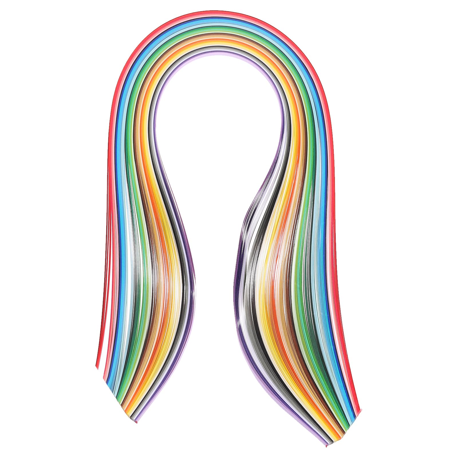PATIKIL 180pcs Quilling Strips Paper 3/16"(5mm) 54cm Origami Paper Quilling Strip for Art DIY Hand Craft 36 Colors