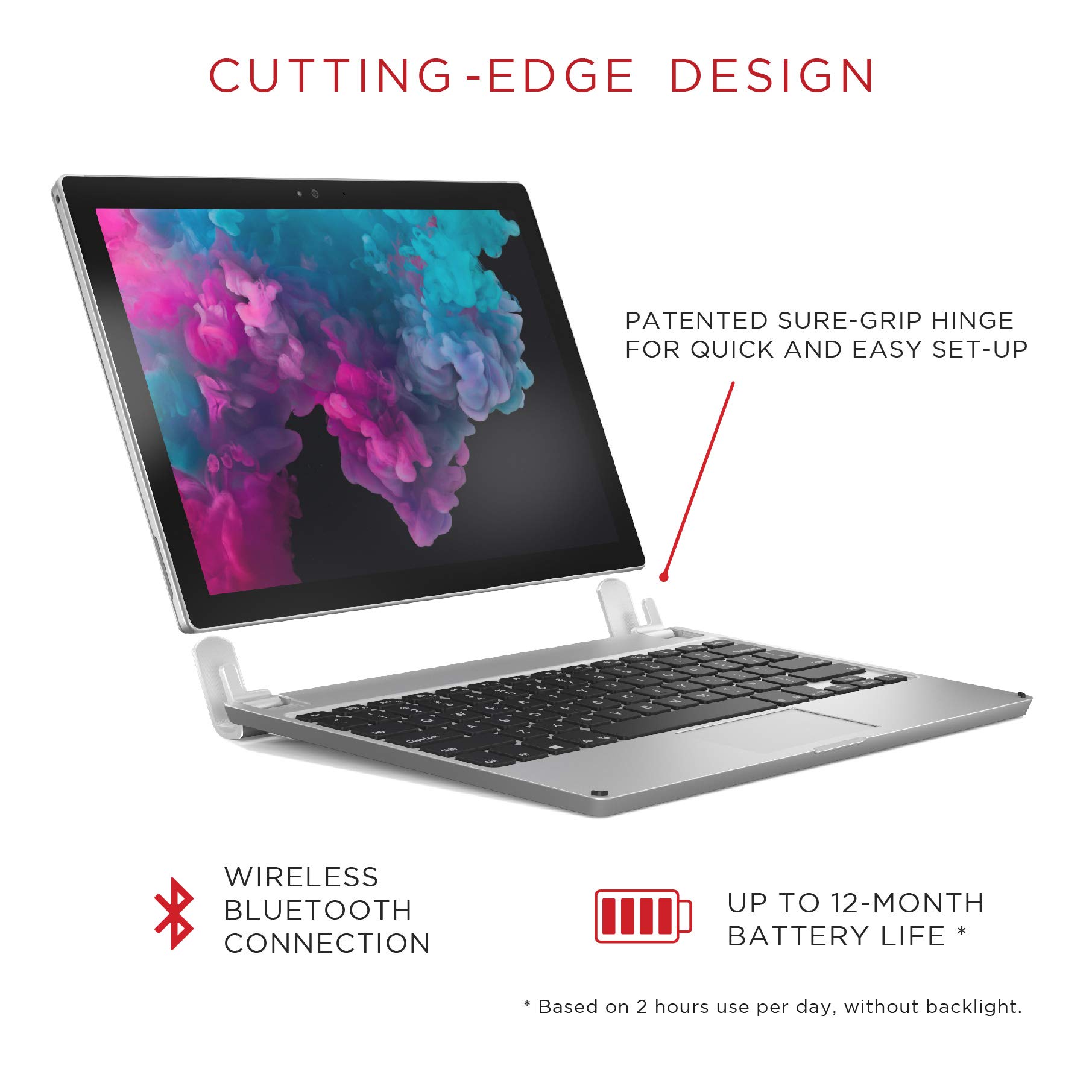 Galleon Brydge 12.3 Wireless Bluetooth Keyboard For Microsoft Surface Pro 6 Surface Pro 5