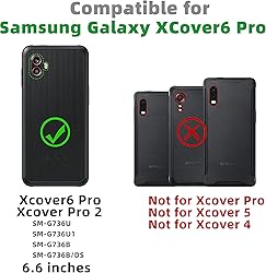 for Galaxy Xcover 6 Pro Case with Built in Screen
