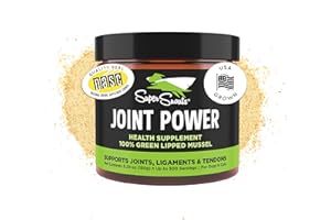 Super Snouts Joint Power – 5.29oz Powder – Joint Supplement for Dogs and Cats with 100% Green Lipped Mussel Helps Ease Discomfort & Stiffness– Made in The USA