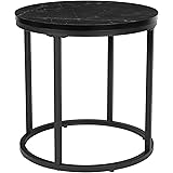 Ball & Cast Home Kitchen End Table 15.25 Dia Black Set of 1