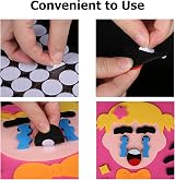 Redamancy 540 Pcs Self Adhesive Dots Hook Loop Dots 10mm White view 6